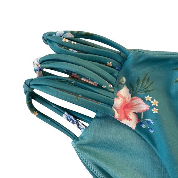 O’Neill swim bikini bottoms large chan floral full coverage NWT - Picture 6 of 9